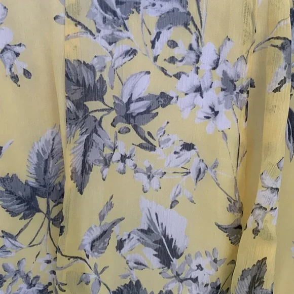 🥰🥰🥰Tommy Hilfiger Victoria Floral Chiffon Belted Midi Dress size M - Picture 5 of 6